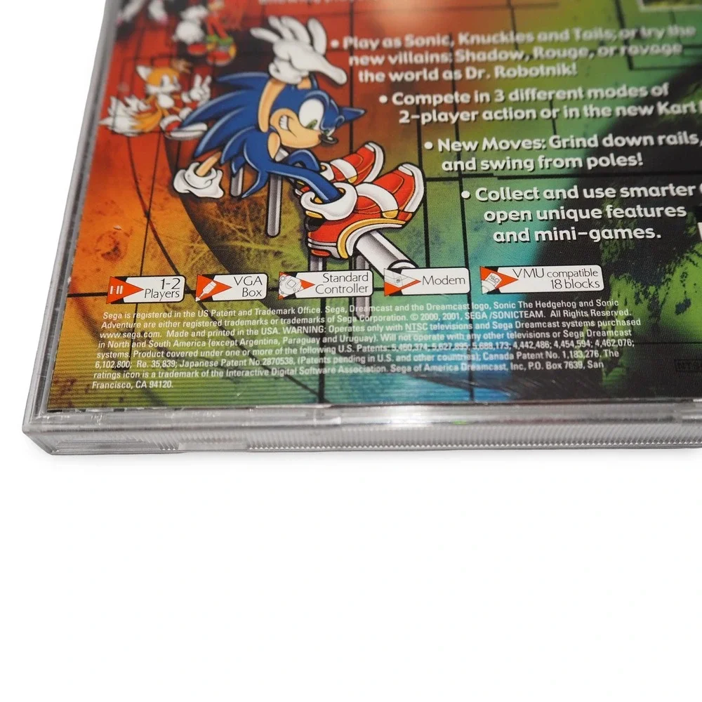 Sonic Adventure 2 Sega Dreamcast 2001 Tested Video Game Missing Manual